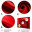Décoration murale en spirale abstraite rouge vortex-99554978