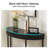 Fluted Half Moon Console Table