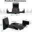 15.88cm Fixed Height Speaker Stand Wall Mounts, Dual Side Clamping Bookshelf Mounting Bracket For Large Surrounding Sound Speakers, Retractable Speaker Bracket, Angle Adjustable, Holds Up To 25 Kg, 1 Pair