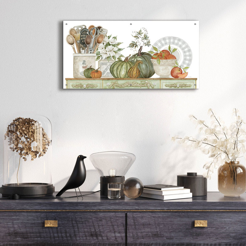 «Kitchen Splendor» par Cindy Jacobs, art mural en verre acrylique, H 24 po x l 48 po x P 0,2 po