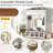 59'' Wide Hall Tree With Bench And 4 Upper Storage Cabinets, Farmhouse Coat Rack With 4 Hooks And Shoe Compartments For Entryway & Mudroom-1175237478