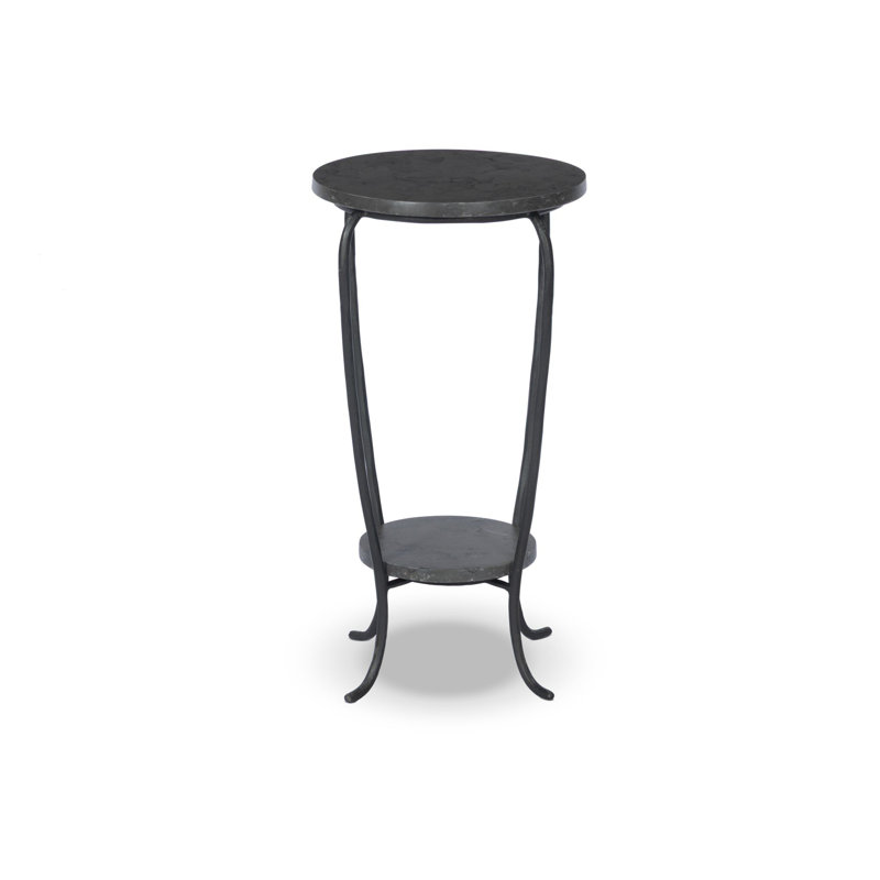 Nina End Table-Grey Italian Marble