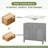 35.98 " Single Bathroom Vanity Base
