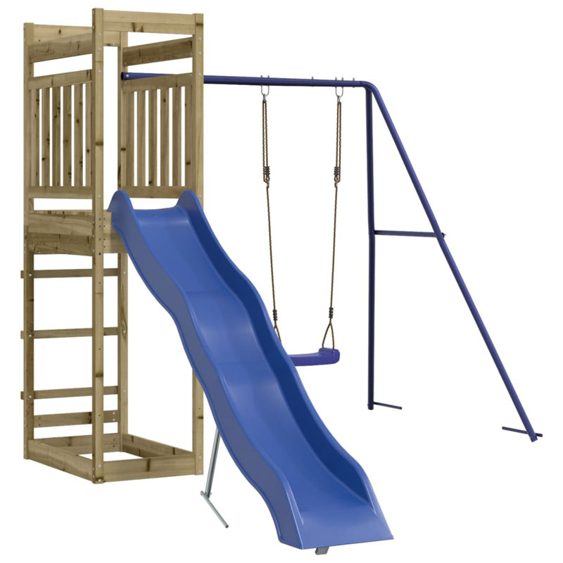 Geist Freeport Park 242cm W x 349cm D Outdoor Playhouse, Dark Green/Blue