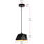 Luminaire suspendu en forme de dôme 1 lumière Neri-660912301-660912290