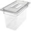 Plat de cuisson en polycarbonate StorPlus, taille 1/3, 8 po de profondeur - transparent