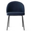 Ensemble de salle à manger 9 pièces moderne avec guéridon ovale 79 po et 8 chaises rembourrées à dossier incurvé-113982183