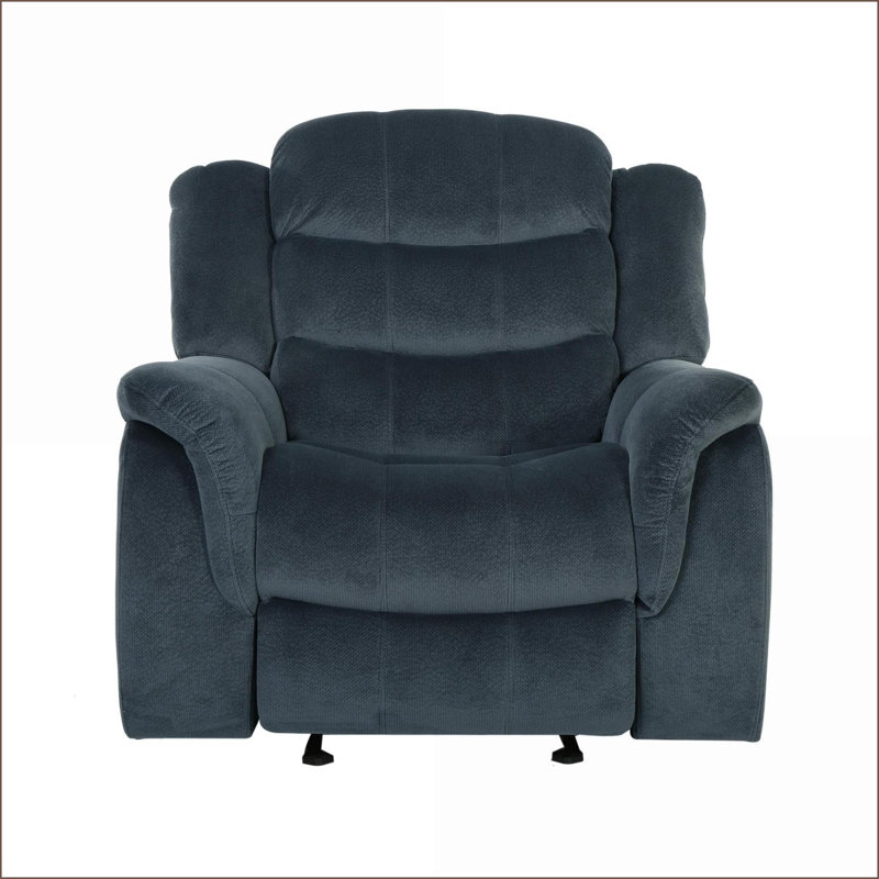 Fauteuil inclinable inclinable classique Recliners | Gris acier | Peluche