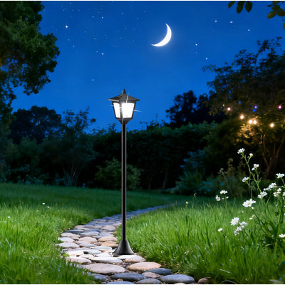 4 Pack 40" Solar Lamp Post Lights Outdoor, Solar Lights Outdoor Waterproof With Dusk To Dawn Sensor, Vintage Led Outdoor Solar Lights Ip45 For Garden, Patio Lights, Lawn, Driveway & Pathway Decor