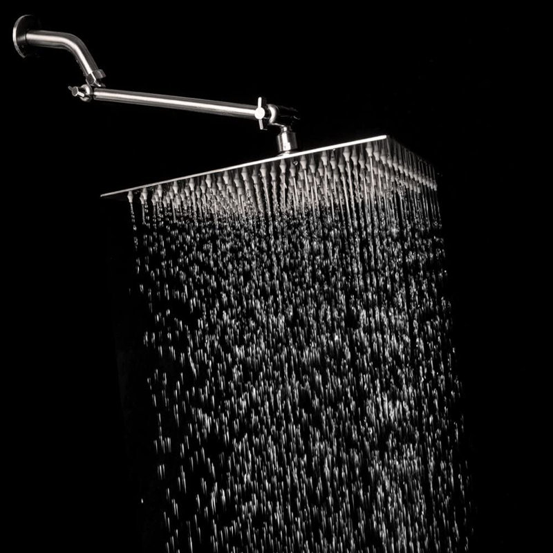 Pomme de douche fixe Rain, Brossé