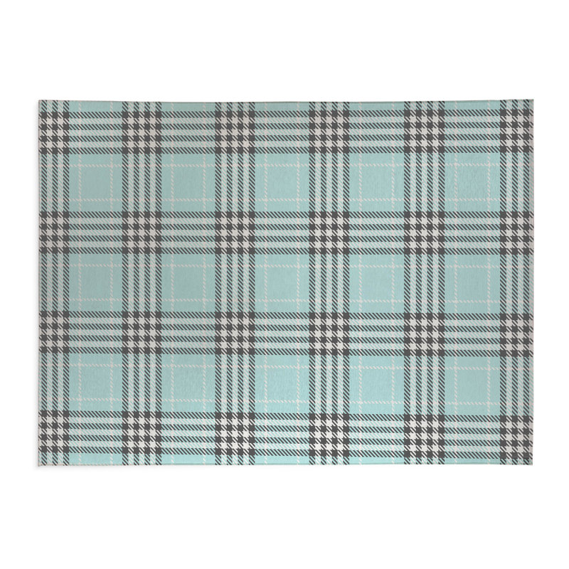 Tapis de bureau Christopher's, L 6 pi x L 4 pi, Bleu clair
