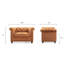 Lyon Full-Grain Genuine Italian Leather Lounge Chair-459791821