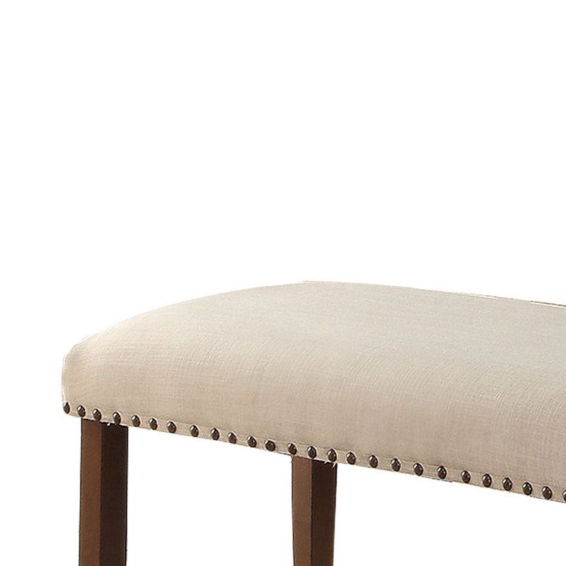 Banc rembourré en similicuir Lativia