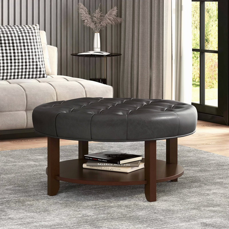 OTTOMAN ROND, Noir