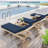 Wynee Outdoor 4'' Chaise Lounge Cushion, Overall 72" L x 21" W (1 Pcs)-773941702