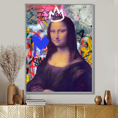 Graffiti Pop Art Mona Lisa - Woman Pop Art Wall Art