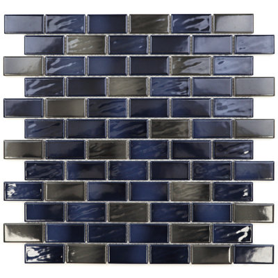 Swimming Pool Series 1" X 2" Porcelain Mosaic Tile