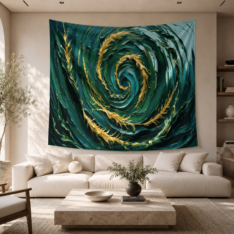 Tapisserie murale légumes Arame, 68 po x 80 po