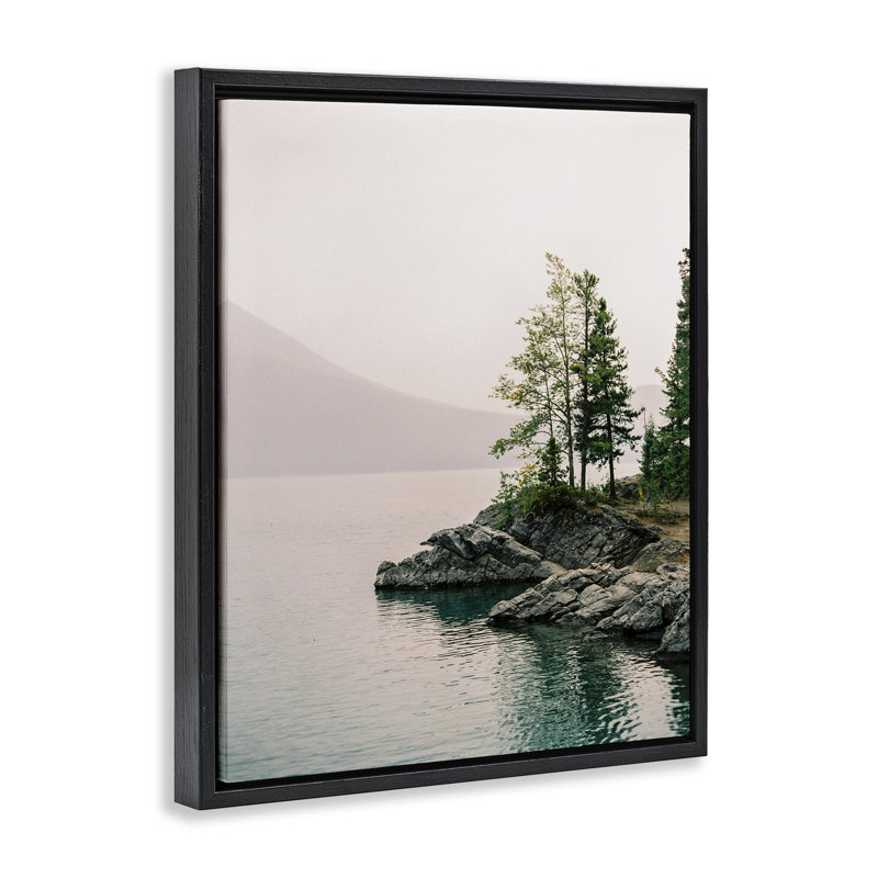 «Rocky Inlet Cove Floater» par Justine Milton, Cadre flottant noir de jais, H 21 po x l 17 po