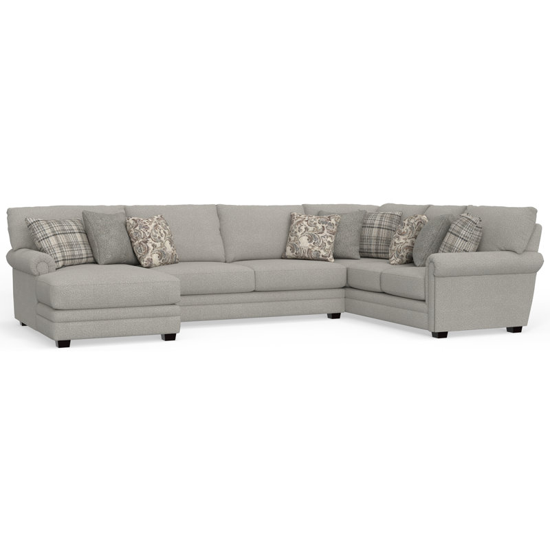 Livingston - Canapé modulaire 3 pièces avec sièges confortables et 9 coussins décoratifs inclus