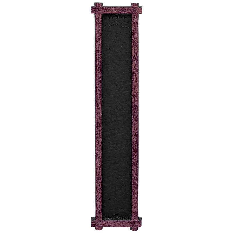 4-Line Wall Address Plaque, Black/Copper