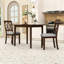 Ensemble de salle à manger à rallonge avec chaises rembourrées-619025996-607003020