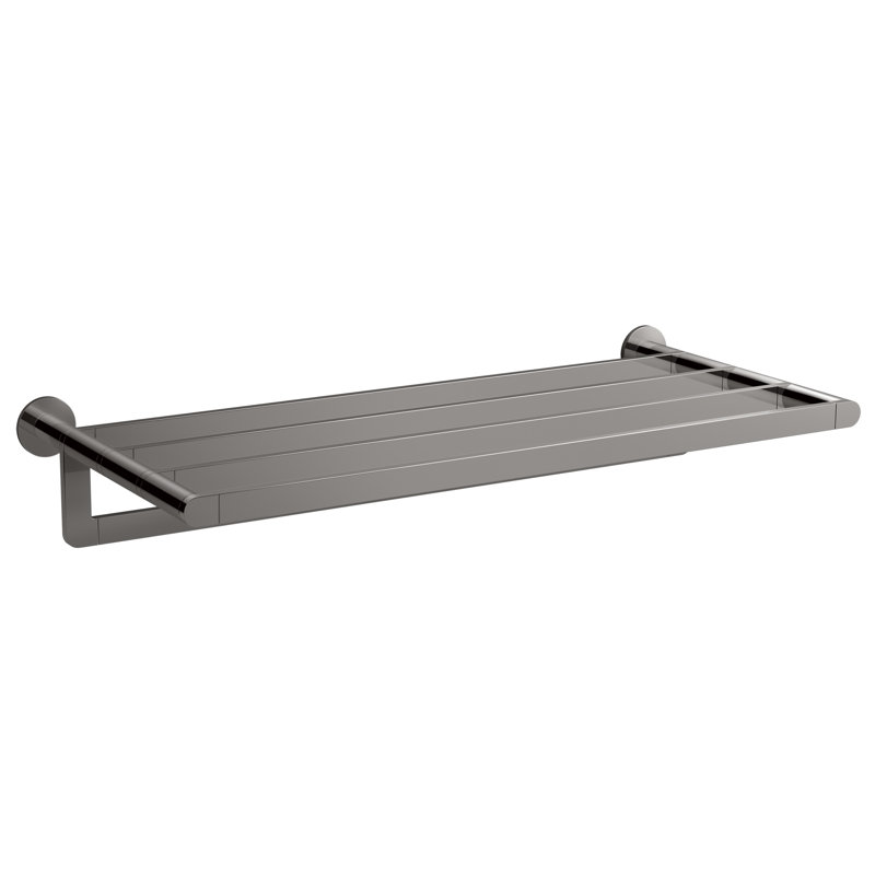 Hotelier Wall Mounted Towel Rack, Gray