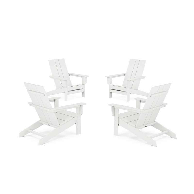 Chaises Adirondack en plastique POLYWOOD x ALLModern, Blanc
