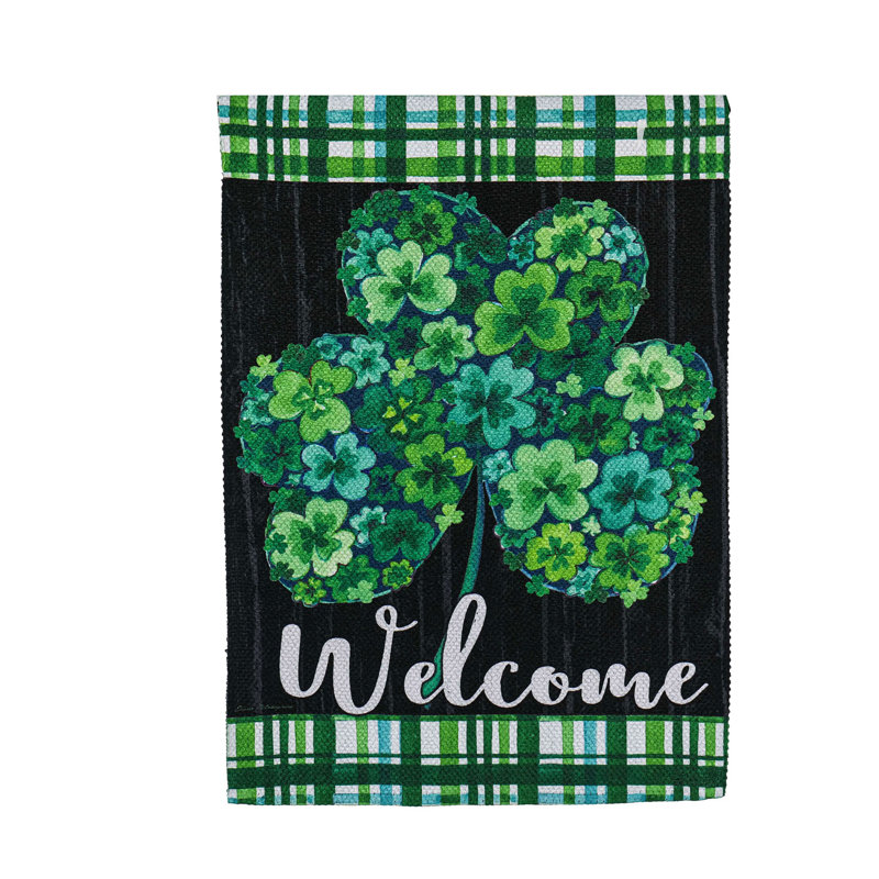 Drapeau de jardin en polyester 18 x 12,5 po Demorio