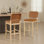 Reid Vegan Leather Bar Chair