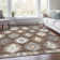 Premium Machine Washable Prisco Brown Rug