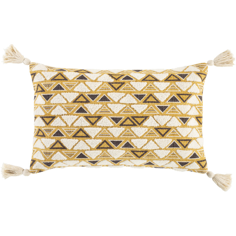 Geometric Cotton Pillow Cover, No Fill