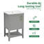 Meuble-lavabo simple autoportant de 20 po avec plateau en céramique Mindie-825697440
