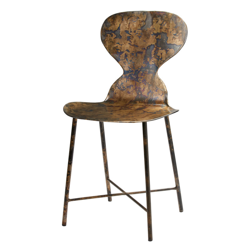 Chaise d'appoint Kieralyn en noir / brun
