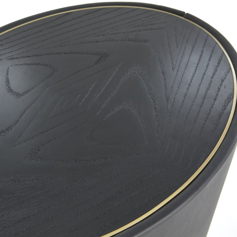 Ellipse Bedside Cabinet, Black
