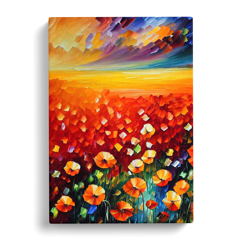 Murtaugh Poppy Field Vol.2 - Wrapped Canvas, 60cm H x 40cm W x 3cm D
