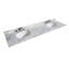 Meuble-lavabo double autoportant 80 po avec plateau en marbre Sheffield-1508670112