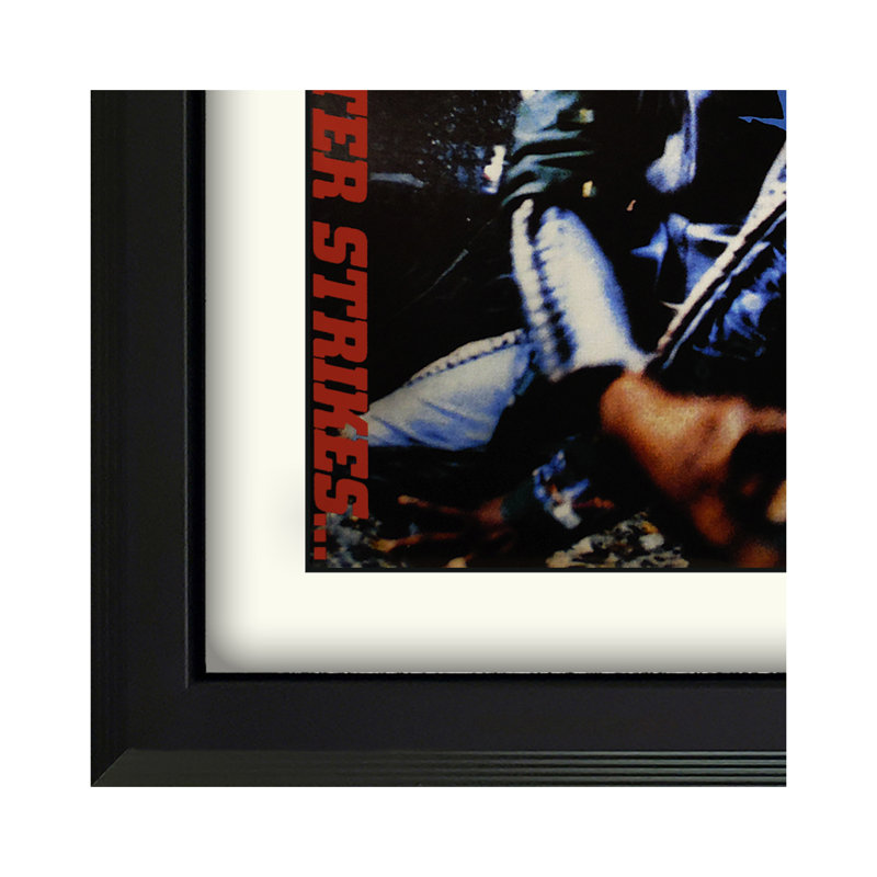 Busta Rhimes "When Disaster Strikes", double disque encadré avec passe-partout blanc, Blanc