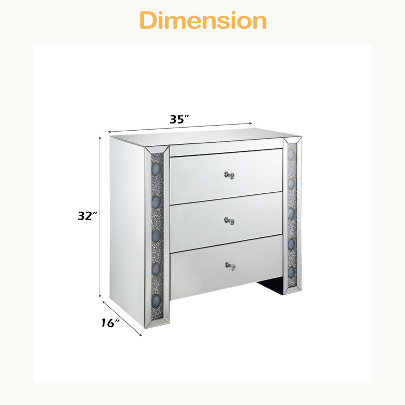 Mirrored & Faux Agate Console Cabinet