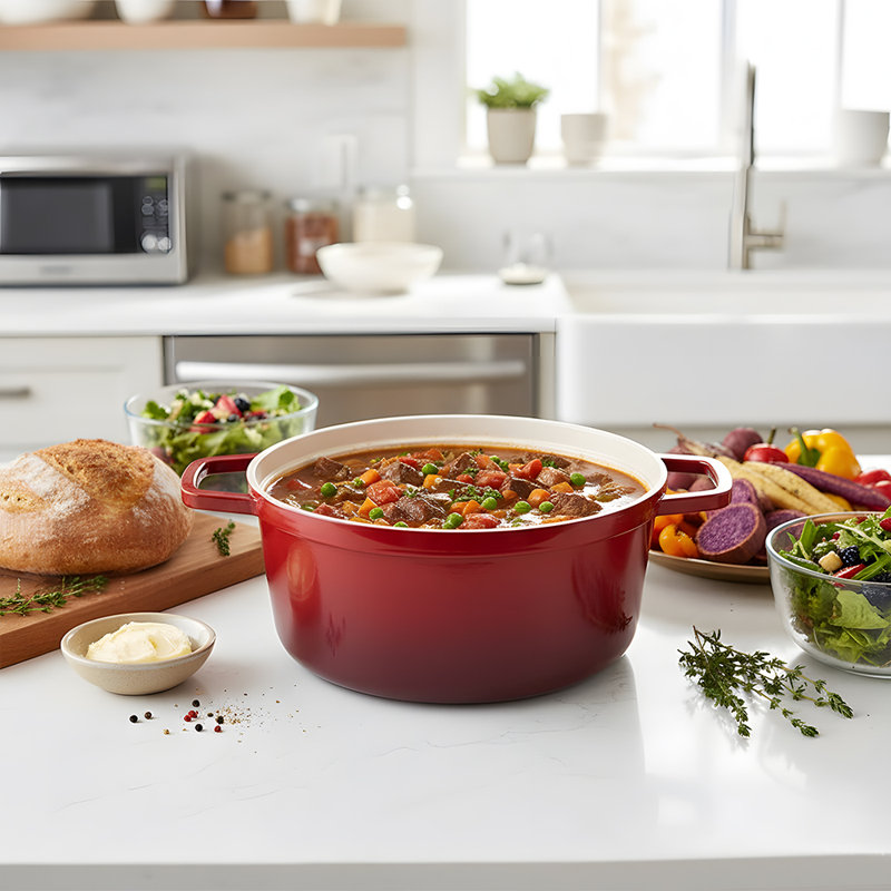 Living And Home 2.75L Pot Set, Red