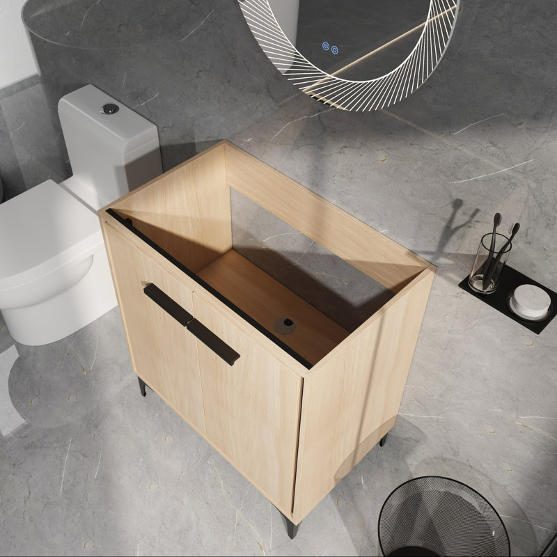 Base de meuble-lavabo simple 30 po avec rangement à fermeture en douceur
