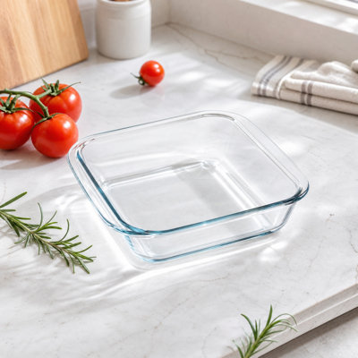 Square glass baking dish 1.8LSquare Glass Baking Dishes  High-temperature  Cookware For Ovens And Microwaves.