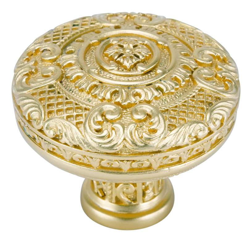 MONTEREY KNOB IN SATIN GOLD PLATE