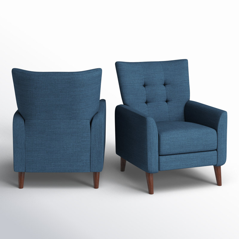 Berlena Upholstered Recliner, Navy