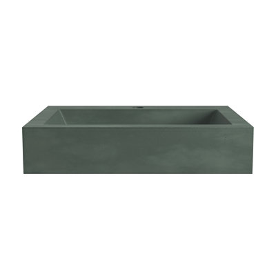 Natoma 24" Wall-Mounted Concrete Rectangular Bathroom Sink