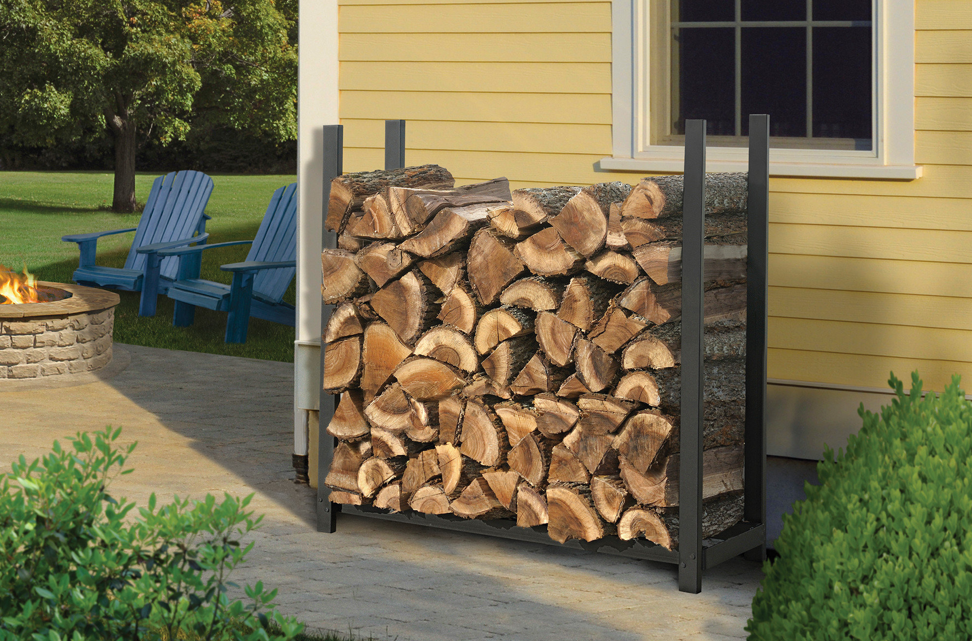 Ebern Designs Harmannus Ultra Duty Firewood Rack & Reviews | Wayfair