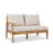 Weslyn 5 - Person Solid Wood Modular Sectional Patio Conversation Sets With Cushions