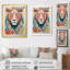 Lion multicolore, art mural lion-305760201-305760246