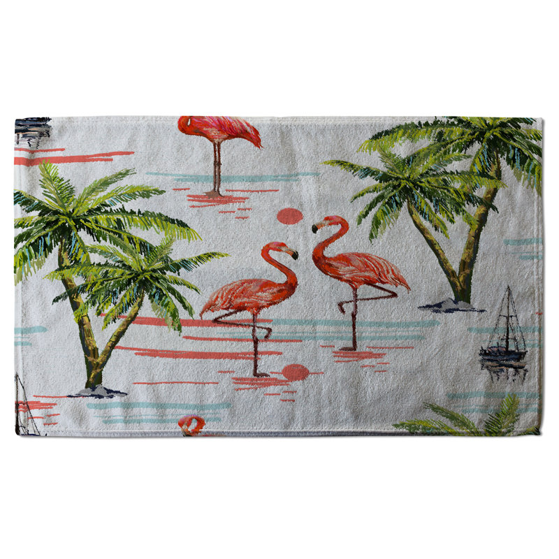 Cotton Floral Waffle Kitchen Towel