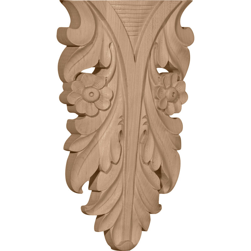 Dover Drop Onlay, 7 1/4"H x 4 1/4"W x 3/4"D, Alder